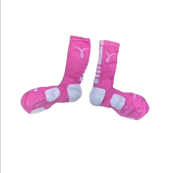 pink nike elite socks